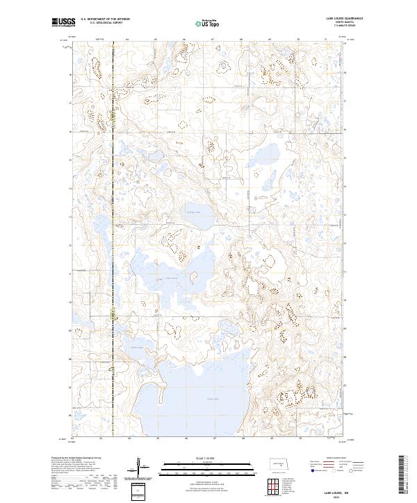 Lake Louise topographic map thumbnail