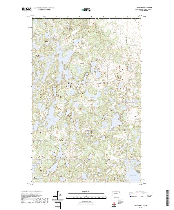 Lake Upsilon topographic map thumbnail