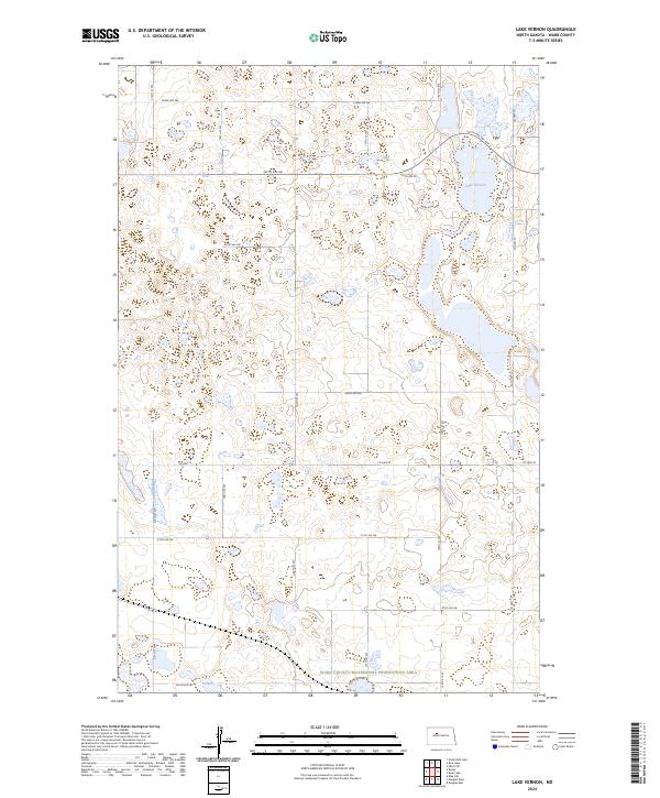 Lake Vernon topographic map thumbnail