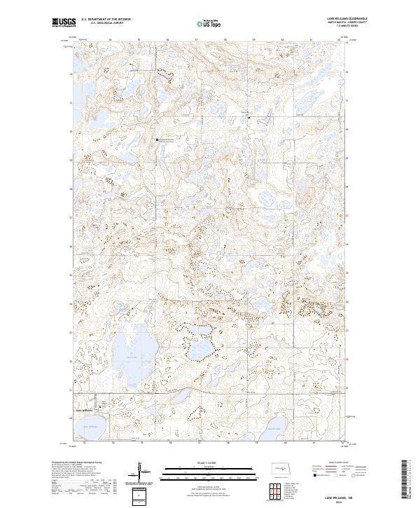 Lake Williams topographic map thumbnail