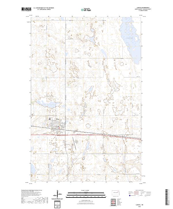 Lakota topographic map thumbnail