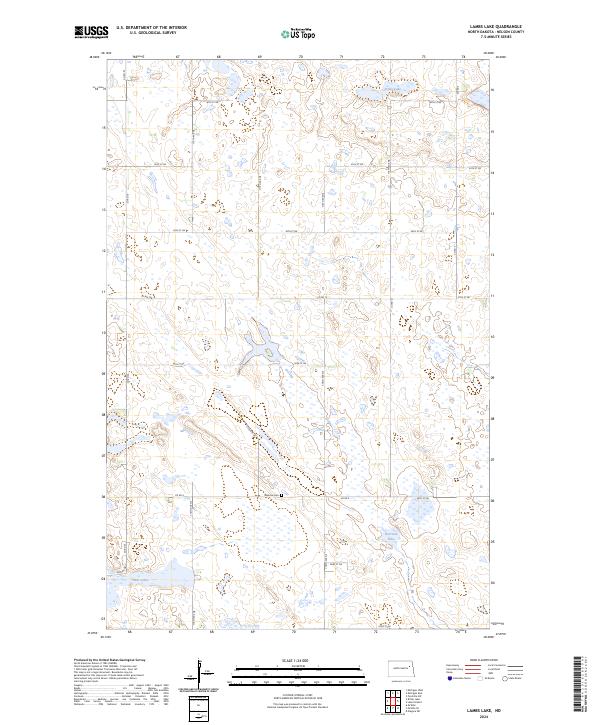 Lambs Lake topographic map thumbnail