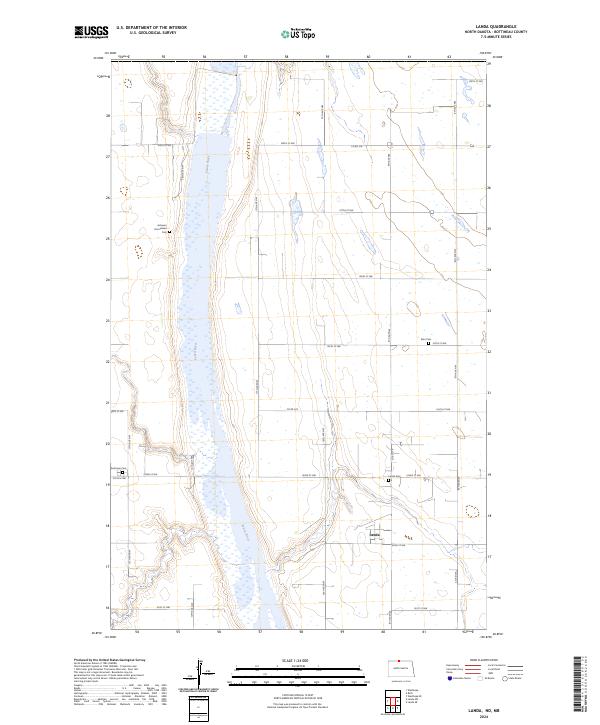 Landa topographic map thumbnail