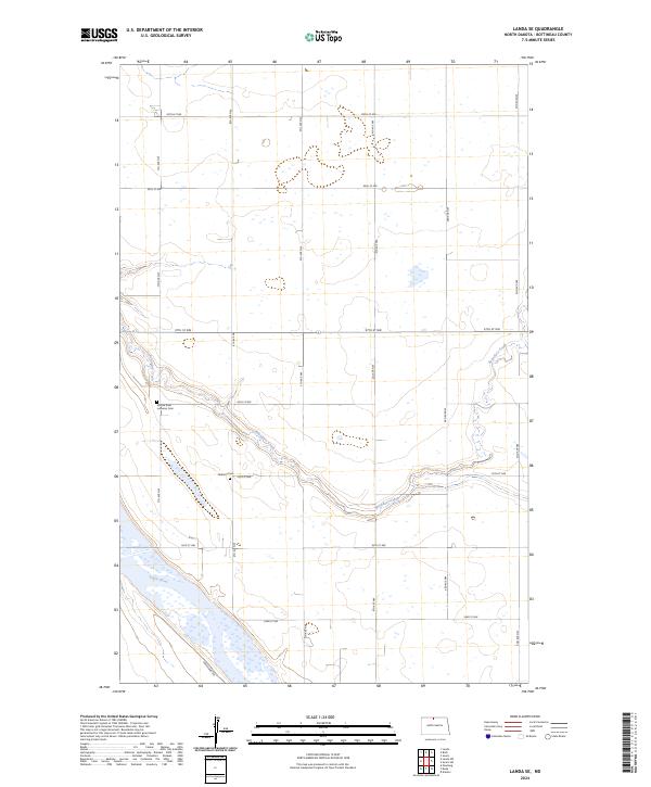 Landa SE topographic map thumbnail