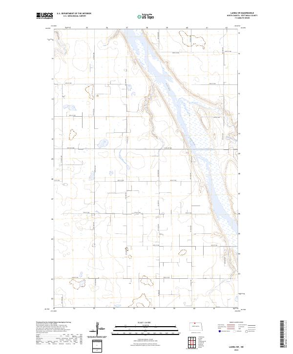Landa SW topographic map thumbnail