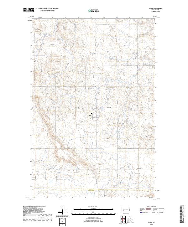 Lefor topographic map thumbnail