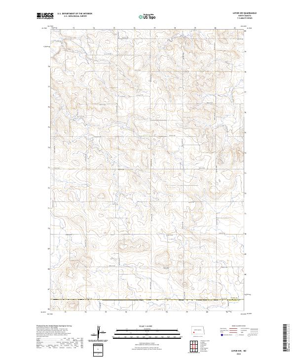 Lefor NW topographic map thumbnail