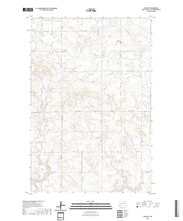 Lefor SW topographic map thumbnail