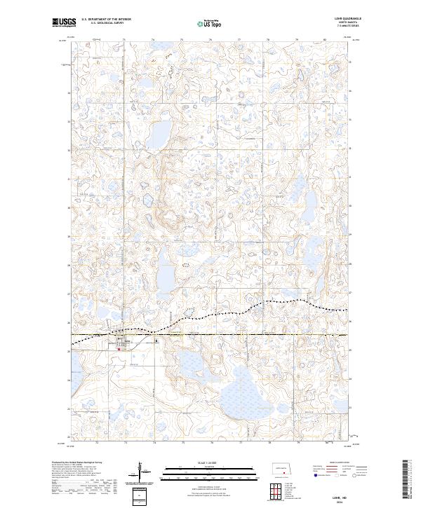 Lehr topographic map thumbnail