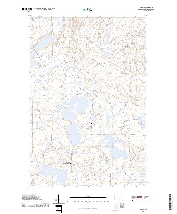 Lehr NE topographic map thumbnail