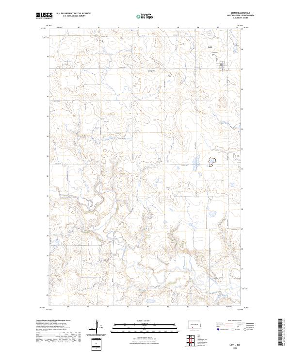Leith topographic map thumbnail