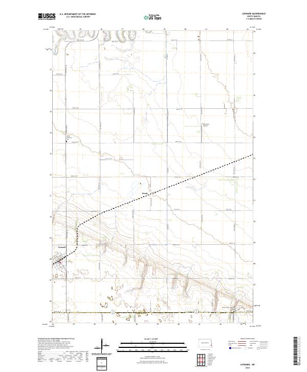 Leonard topographic map thumbnail