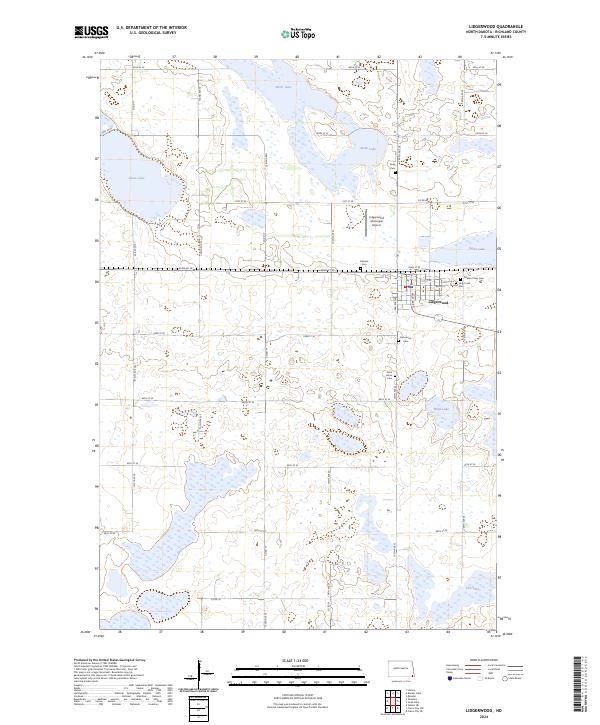 Lidgerwood topographic map thumbnail