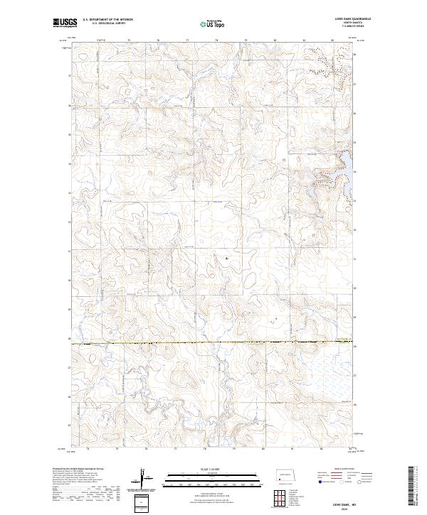 Liens Dams topographic map thumbnail