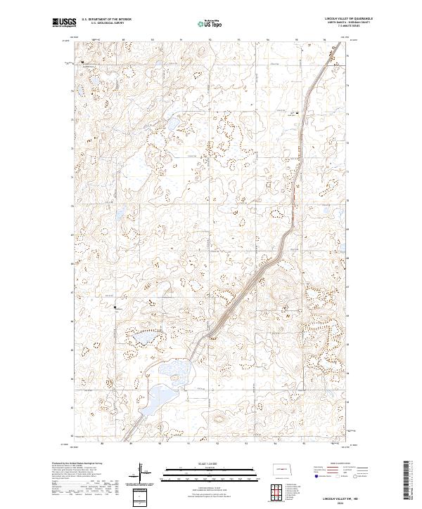 Lincoln Valley SW topographic map thumbnail