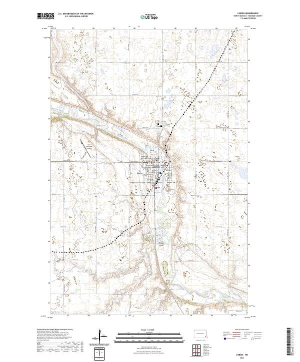 Lisbon topographic map thumbnail