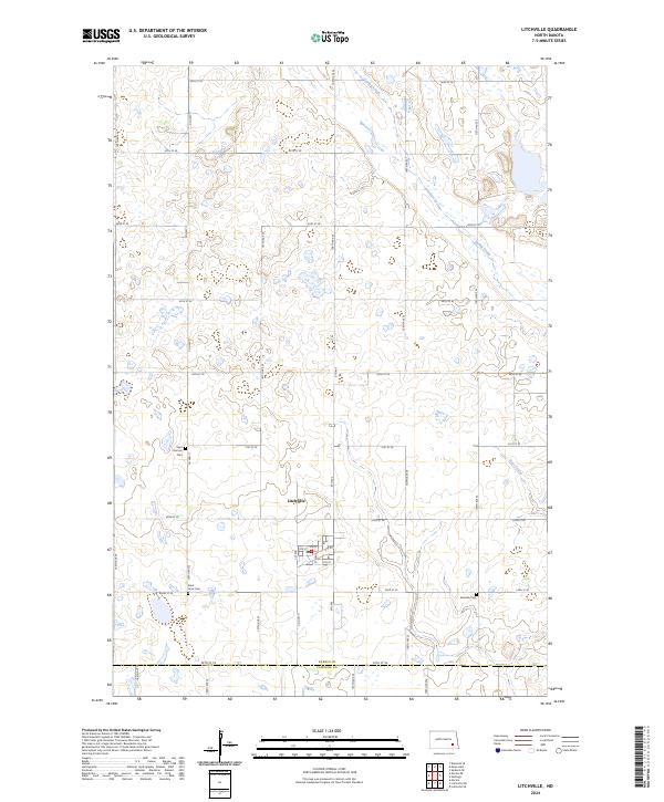 Litchville topographic map thumbnail