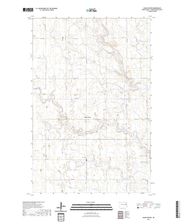 Logan Center topographic map thumbnail