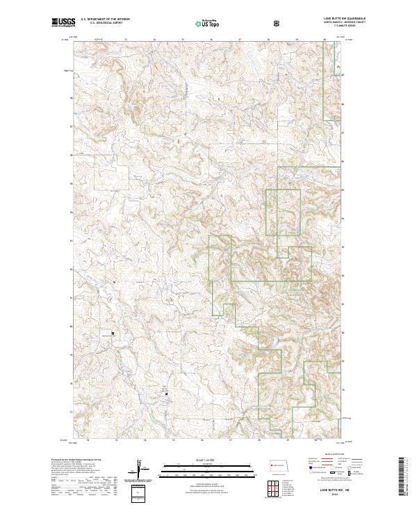 Lone Butte NW topographic map thumbnail