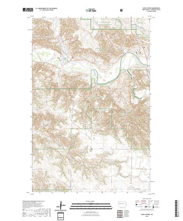 Long X Divide 2023 topographic map thumbnail