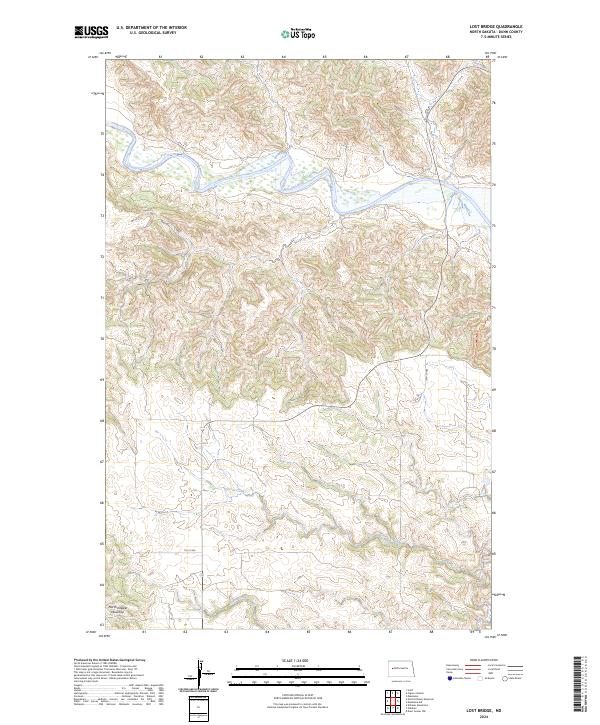 Lost Bridge topographic map thumbnail