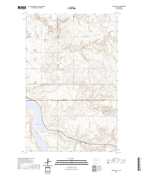 Lunds Valley topographic map thumbnail
