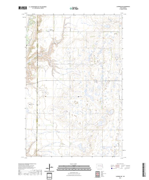 Luverne NW topographic map thumbnail