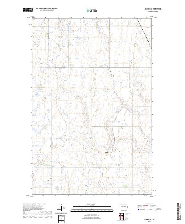 Luverne SE topographic map thumbnail