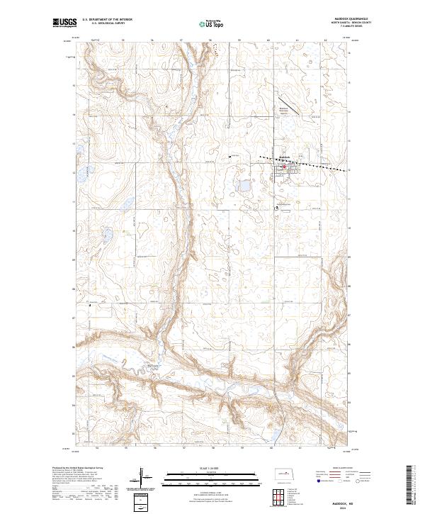 Maddock topographic map thumbnail