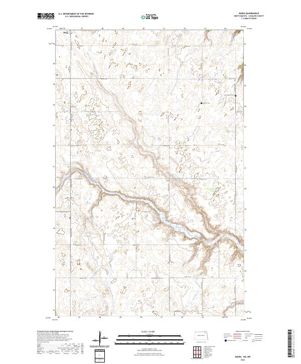 Maida topographic map thumbnail