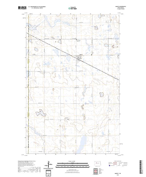 Makoti topographic map thumbnail