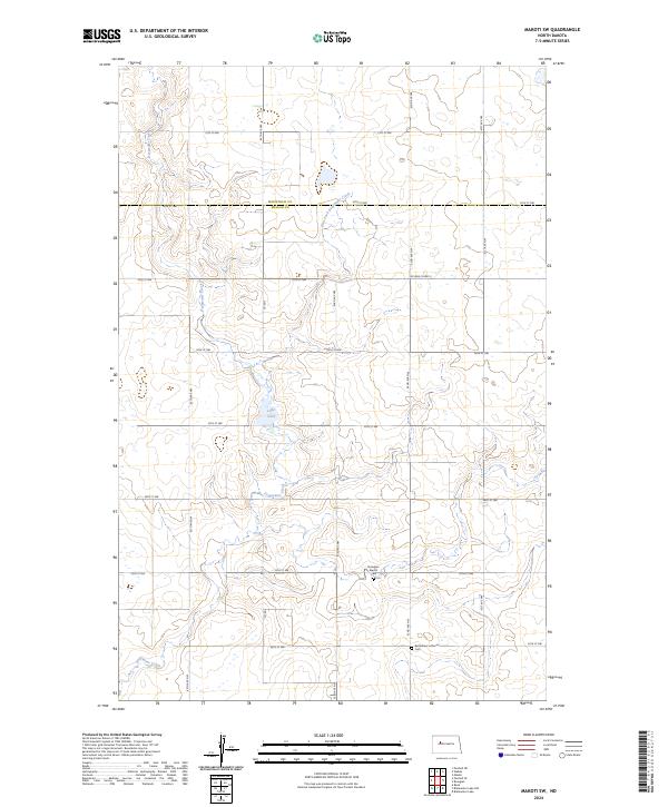Makoti SW topographic map thumbnail
