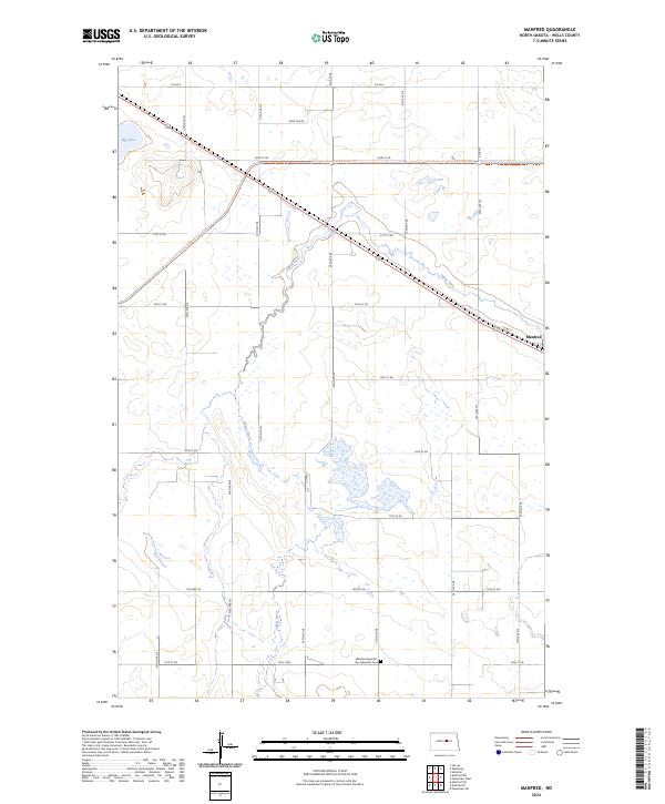 Manfred topographic map thumbnail