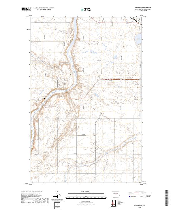 Manfred NW topographic map thumbnail