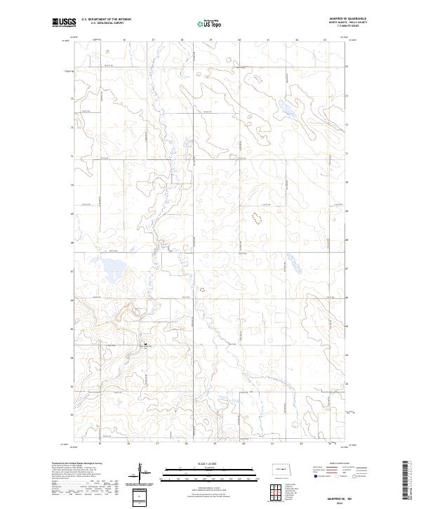 Manfred SE topographic map thumbnail