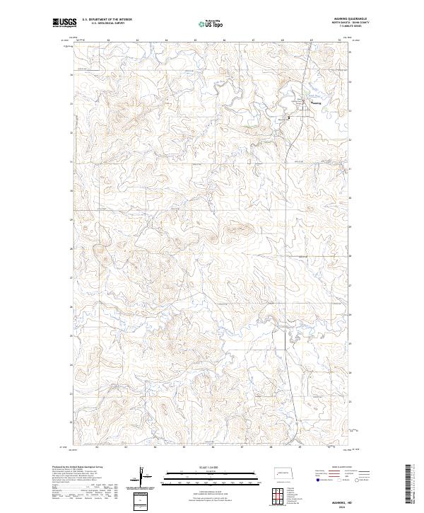 Manning topographic map thumbnail