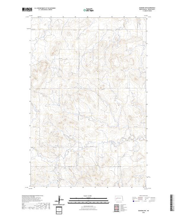 Manning NW topographic map thumbnail