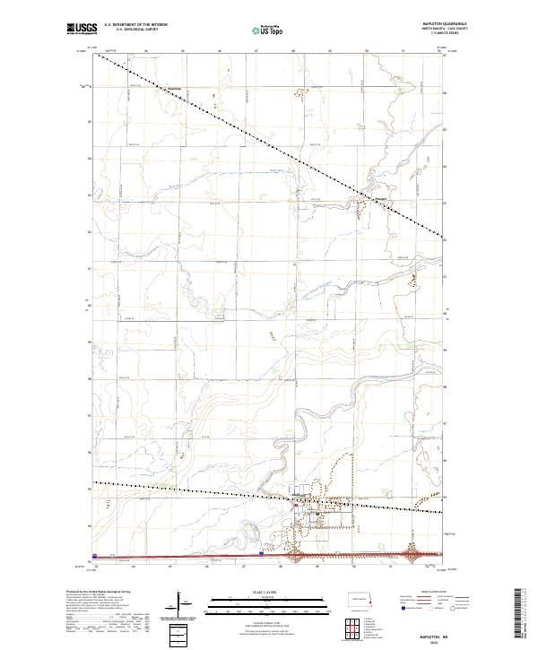Mapleton topographic map thumbnail