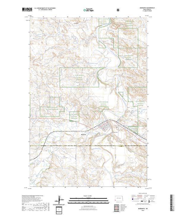 Marmarth topographic map thumbnail