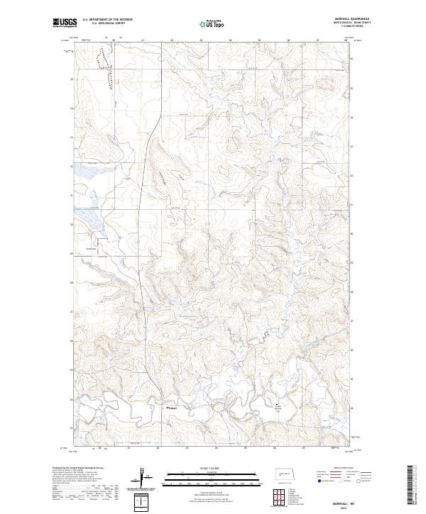 Marshall topographic map thumbnail