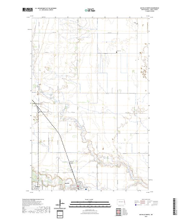 Mayville North topographic map thumbnail
