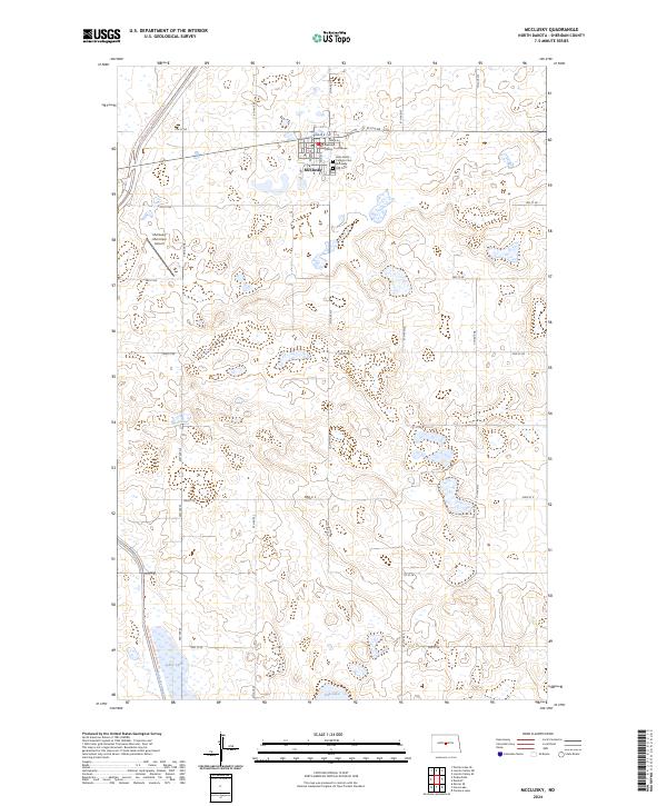McClusky topographic map thumbnail