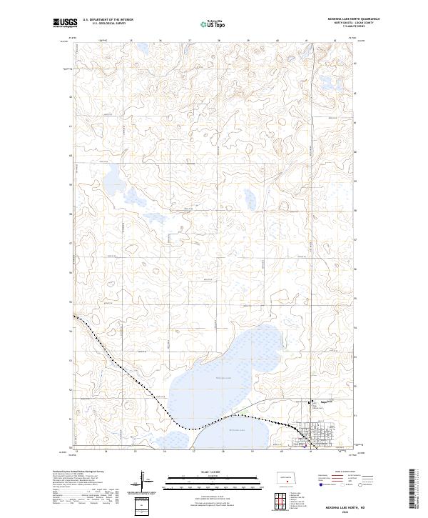 McKenna Lake North topographic map thumbnail