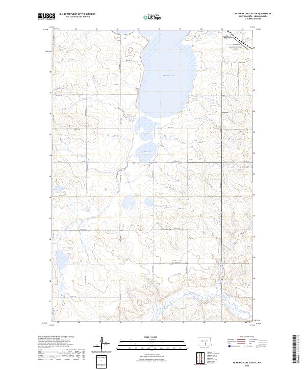 McKenna Lake South topographic map thumbnail