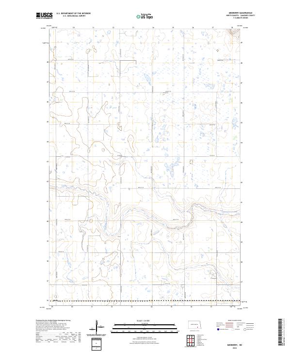 Medberry topographic map thumbnail