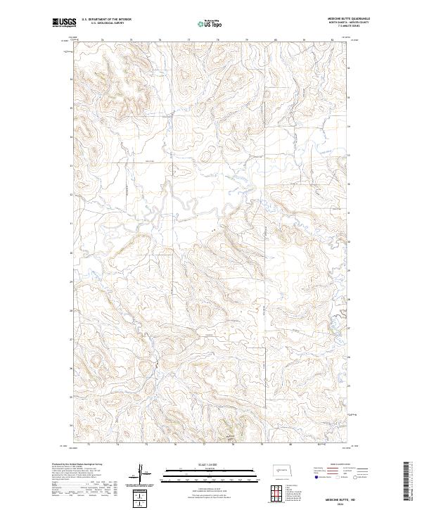 Medicine Butte topographic map thumbnail