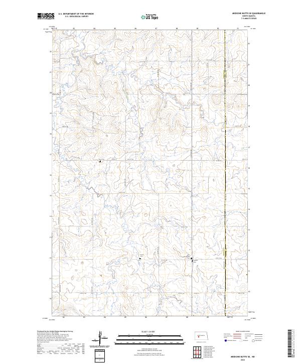 Medicine Butte SE topographic map thumbnail