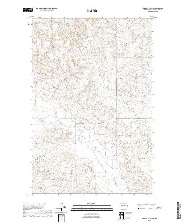 Medicine Butte SW topographic map thumbnail