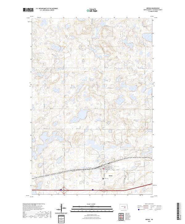 Medina topographic map thumbnail