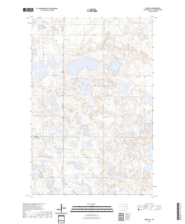 Medina SE topographic map thumbnail